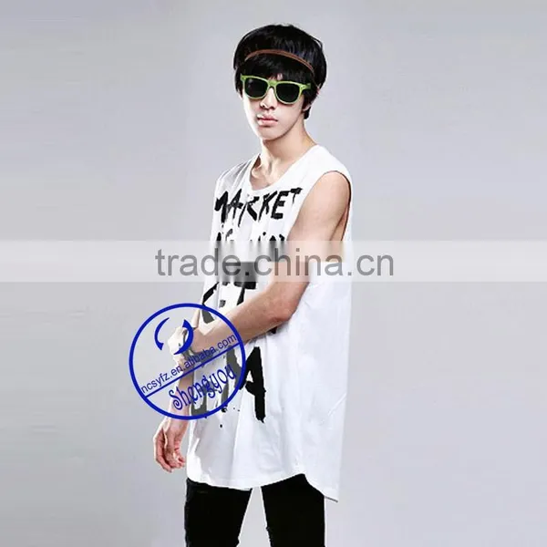 China Manufacturer Quality Custom Printed Hot Sale Mens Tank Top photo-3
