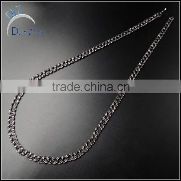 Hip Hop Necklace Jewelry, Hip Hop Black Cuban Necklace photo-2