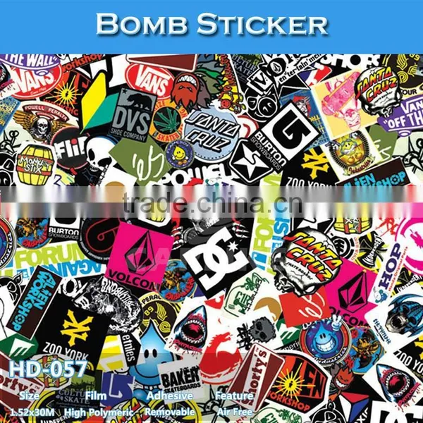HD-055 High Quality Printing Sticker Bomb Car Body Sticker Paper photo-3