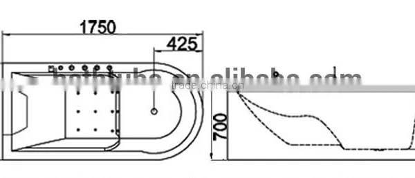 CUPC Certified Bathtub Shower Combination, Abs Bathtub, Bathtub Spa photo-2