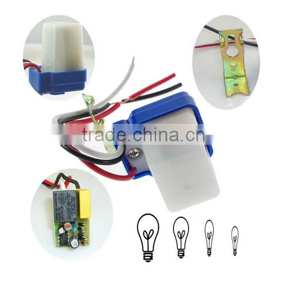 Outdoor IP44 Indoor Light Control Switch,adjustable PIR Photocell Sensor