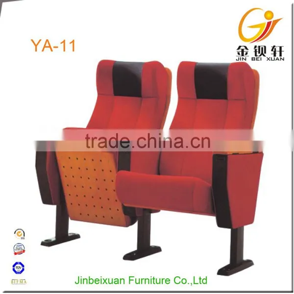 Fabric Auditorium and Hall Seating Church Chair With Wood Armrest YA-11 photo-5