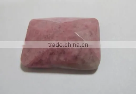 Rhodonite Pink Gemstone 20*30mm Facet Rectangle Cab-loose Gemstone and Semi Precious Stone Cabochon Beads for Jewelry Components