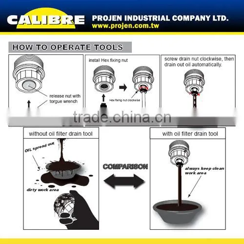 CALIBRE Car Repair Oil Filter Drain Tool Oil Drain Hose photo-3
