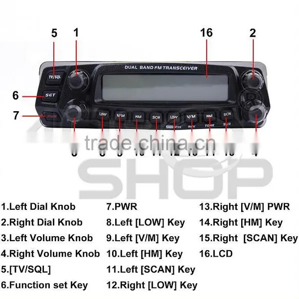Anytone AT-5888UV Car Radio,Vehicle Radio,two Way Transceiver photo-3