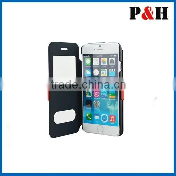 Flip Leather Case With Window and Stand for Iphone 6 4.7inch photo-4