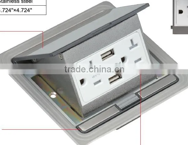 CUL UL 120V Wall Mounted Usb Outlet With 15A 20A US Socket photo-4