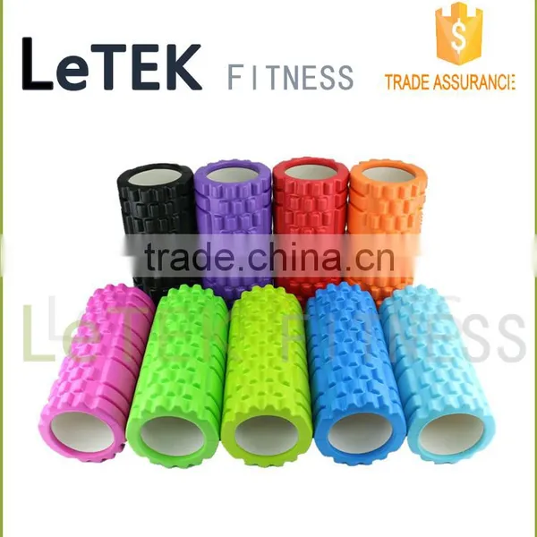 Hollow EVA Foam Pilates Yoga Roller Grid Fitness Exercise Physio Gym Back Massage Tool photo-4