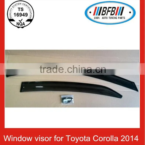 for Toyota Corolla Window Visor Injection Molding Door Visor New 2014