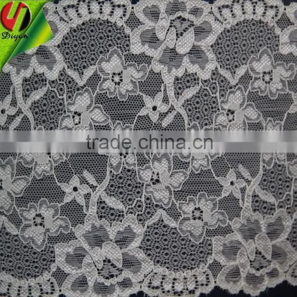 Stretch Lace Triming Wide 6.3" Nylon Lace for Lady Bra