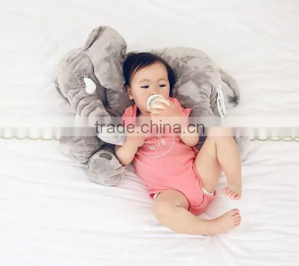 Hot Style Children's Elephant Doll/ Elephant Back Cushion Pillow WeiDang Super Soft Plush Toys Elephant Baby Pillows Waist photo-3