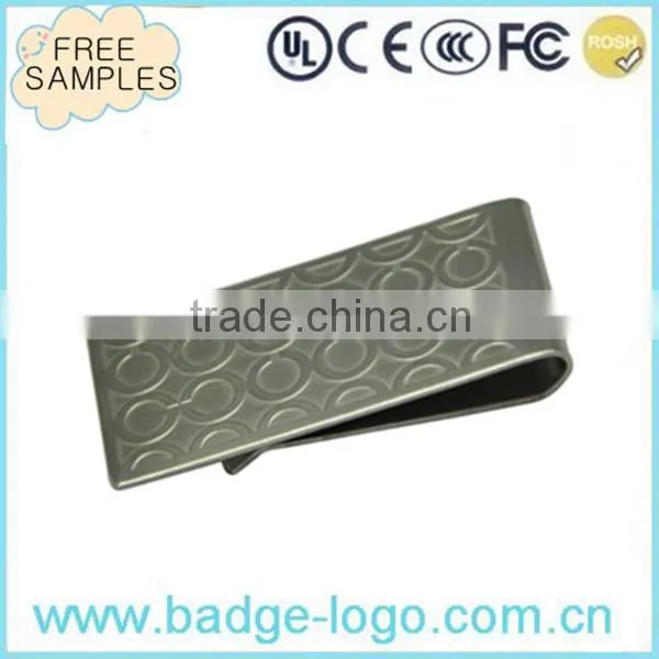 Etching Logo Top Quality Stainless Steel Money Clip photo-3