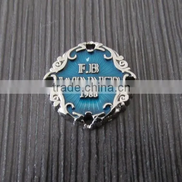 Europe Design Painted Blue Metal Plate photo-2