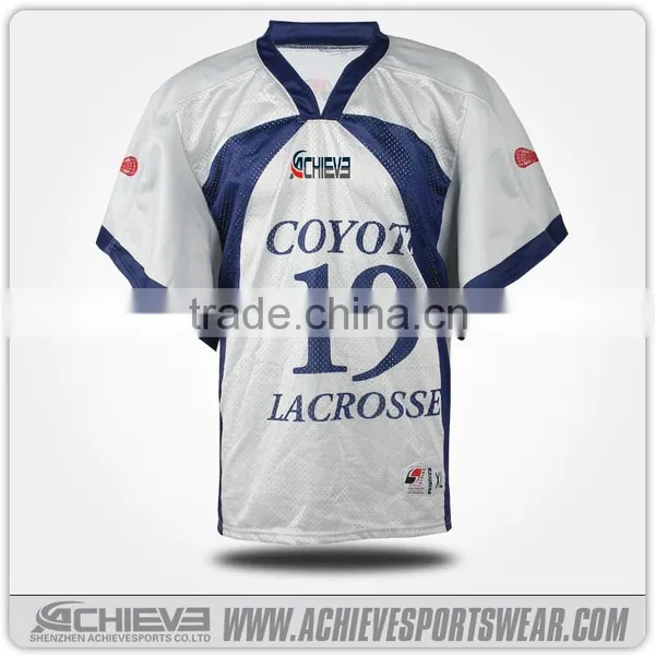 2015 Wholesale Customized Reversible Lacrosse Uniforms High Quality Lacrosse Jersey photo-4