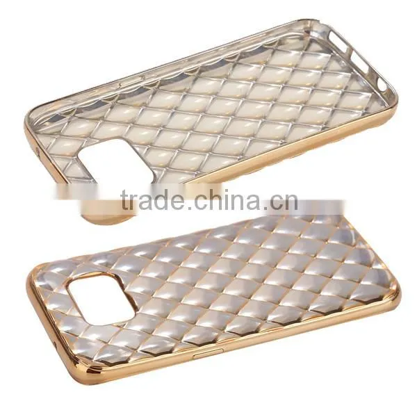 C&T Luxury Plating Pattern Diamond Lattice Transparent Soft Tpu Case for Samsung Galaxy S7 5.1" photo-4
