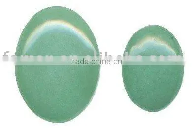 14x10mm Oval Green Aventurine Cabochon