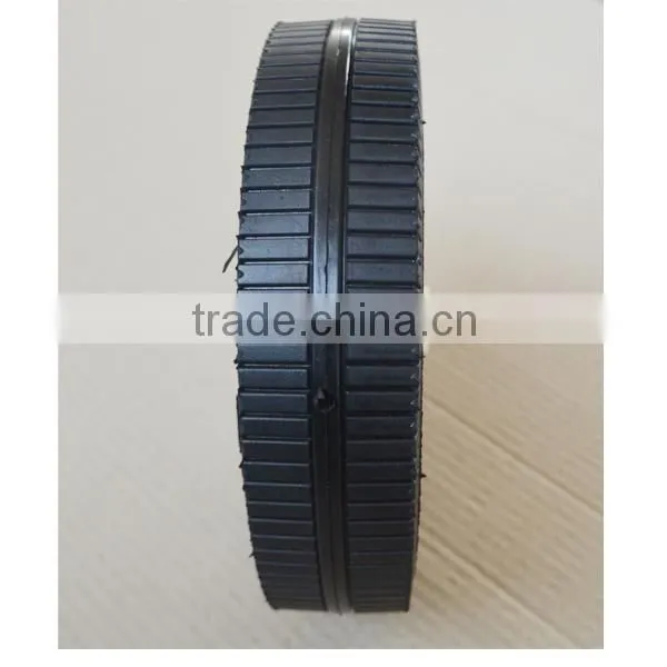 Semi Pneumatic Rubber Wheel 7.5x1.75 Bar White Plastic Rim photo-4