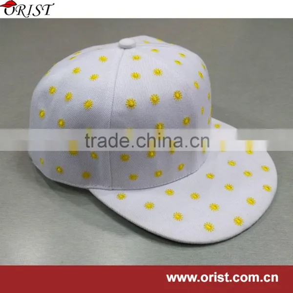 Custom Hip Tap Flat Caps With Embroidery Logo photo-4