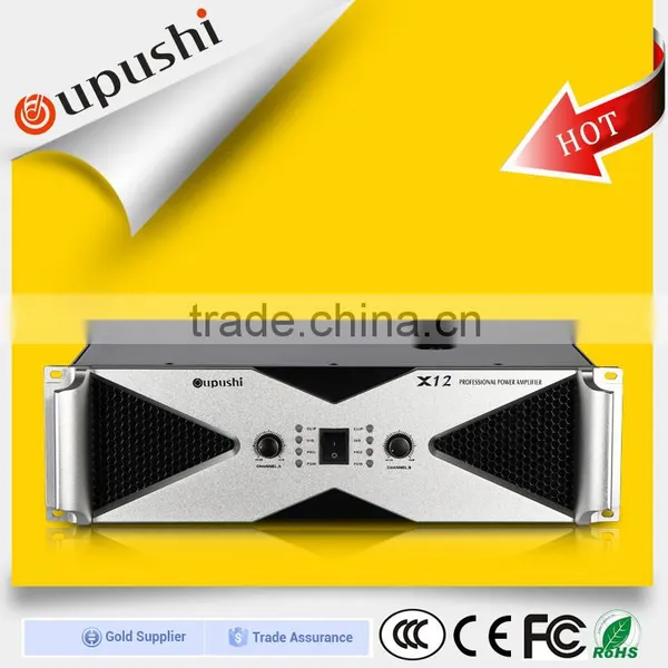 Oupushi 1200W Dual Channel Professional Power Stereo Amplifier