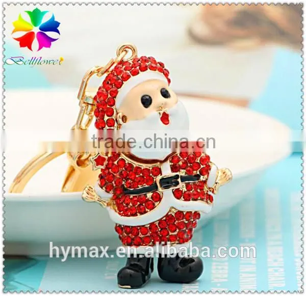 3D Father Christmas Metal Custom Keychain photo-3