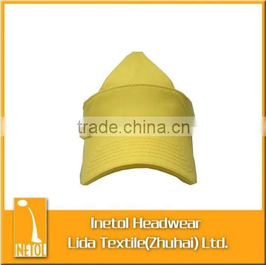 Multichip Visor Cap With Flat Embroidered on Hook and Loop Closure