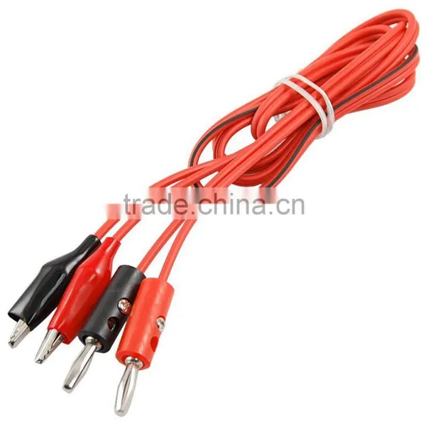 Digital Multimeter Alligator Crocdile Test Jump Lead Clip To Banana Plug Test Lead photo-2