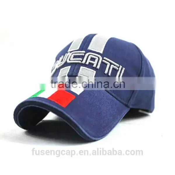 High Quality Custom 6 Panel Embroidered 100% Cotton Baseball Cap photo-2