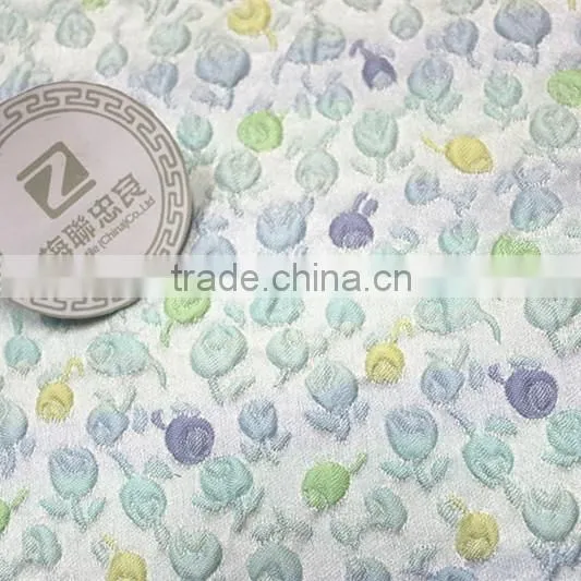 Embossment Jacquard Fabric in Flowers photo-2