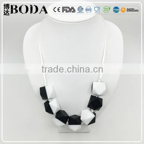 Bead Jewelry Necklace Teething Ring Silicone Necklace