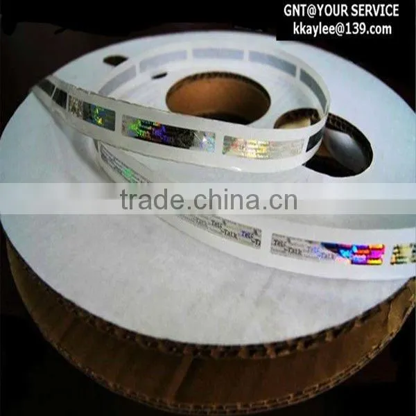 Scratch-off Holographic Label