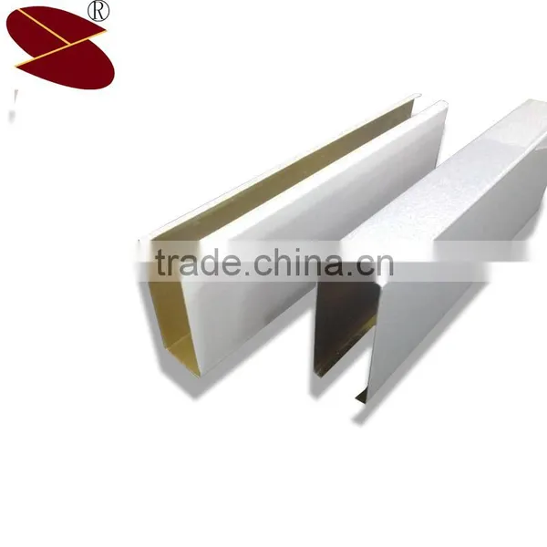 Hotel Cafeteria Ceiling Interior Design of Aluminum U-Tube Tiles photo-6