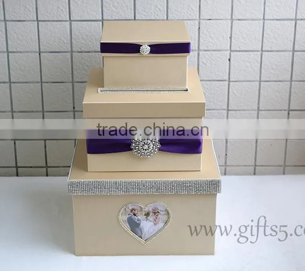 Rustic Wedding Card Box With Photo Frame for Best Widding Gifts photo-3