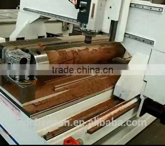 Wooden Cylinder Working Kitchen Cabinet Making CNC Engraver photo-2