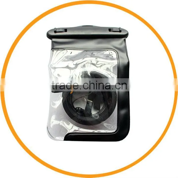2013 New Universal Plastic Camera Case Waterproof Underwater Housing Bag Black From Dailyetech CE ROHS IPX8 Certificate