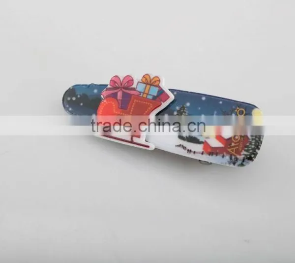 Candy Color Small Bell Hair Clip Lovely Present Car and Red House Hair Accessory Kids Mini Hair Duck Clip photo-5