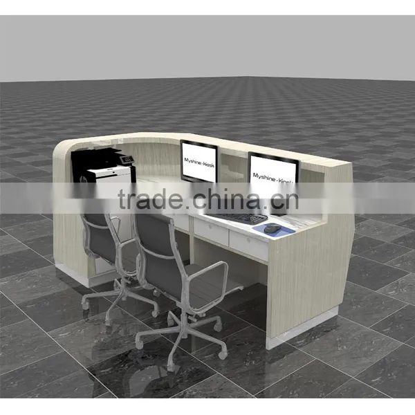hot sale cheap reception desk round U-shaped reception desk Use in commercial furniture