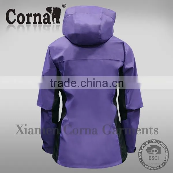 Wholesale Fashionable Purple Windproof Chinese Jacket photo-3