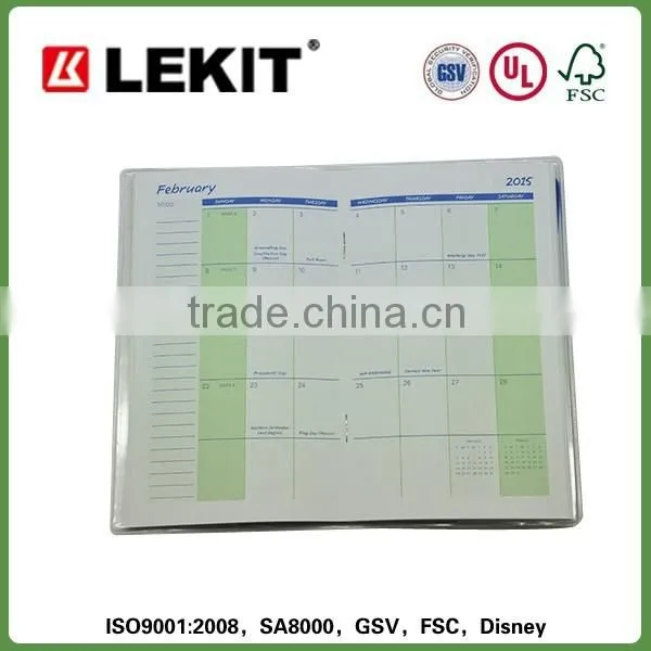 Clear Cover Offset Printing Day Planner