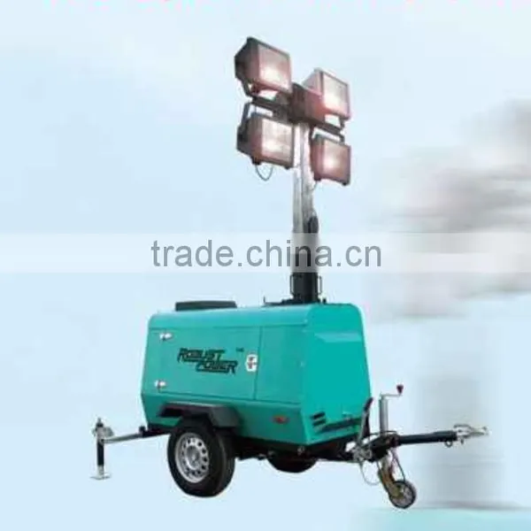High Mast Portable Mobile Light Tower With 8kw Diesel Generator photo-4