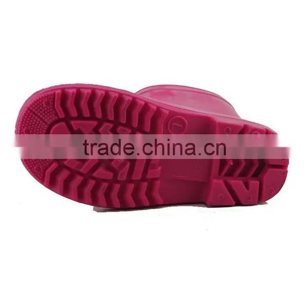 Girl Pure Color Light Pvc Rain Boots Cheap PVC Rain Boots photo-4