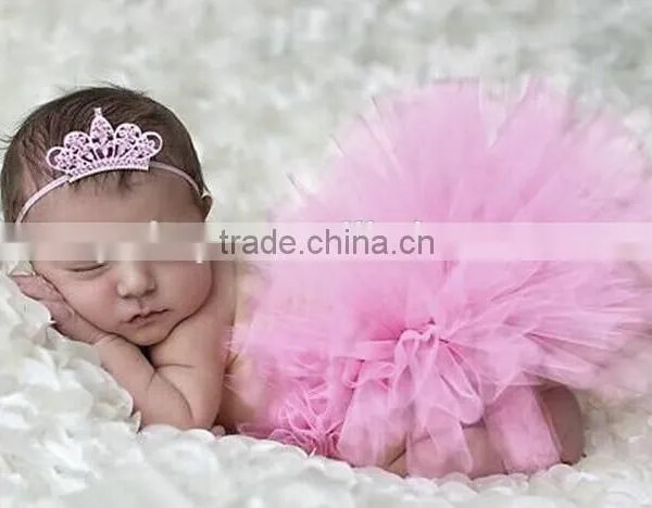 Baby Tutu Dress Matched Boutique Headband Baby Photography Props Designed for Newborn Baby photo-2