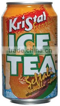 Iced Tea in Can 330cc Peach Flavor Lemon Flavor