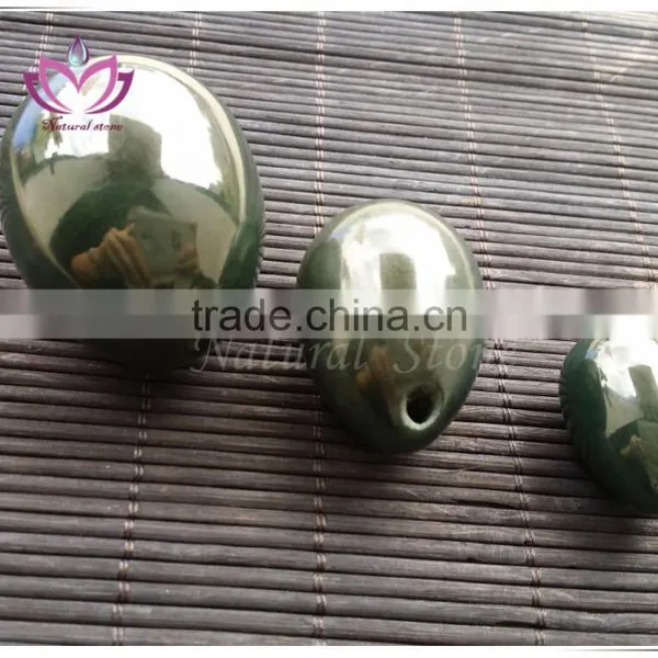 China Hetian yu Nephrite Jade Eggs Yoni Eggs for Kegel Exercise With Certiification