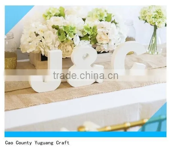 White Decorative Wooden Letters Wholesale for Wedding Decor photo-2