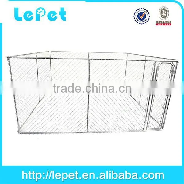 Custom Logo Large Outdoor Galvanized Chain Link Dog Fence Kennel Dog Cage Fence photo-2