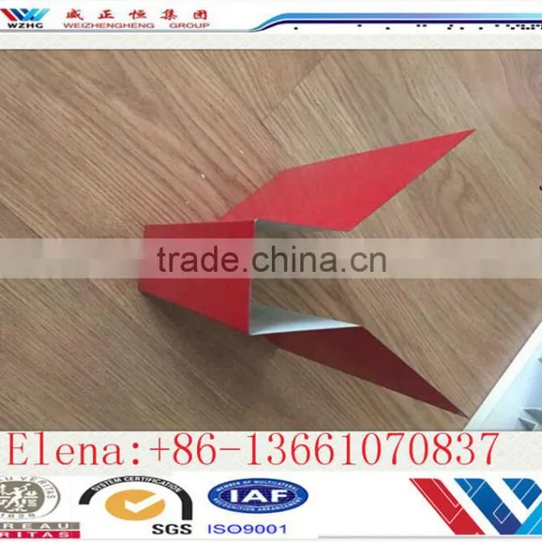 Low Price Color Coated Steel Ridge for Two-sloped Roof, Long Use Ridge Steel Roof photo-5