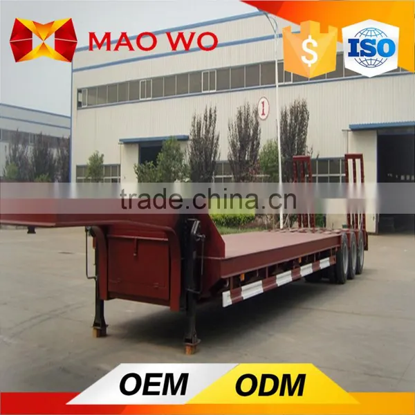 Tri-axle Lowbed Truck Trailer for Containers photo-4