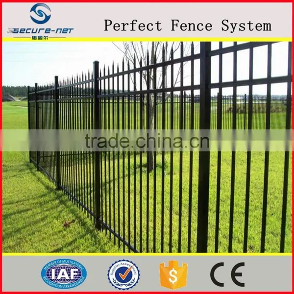 Express Black Residential Spear Top Tubular Fence photo-2