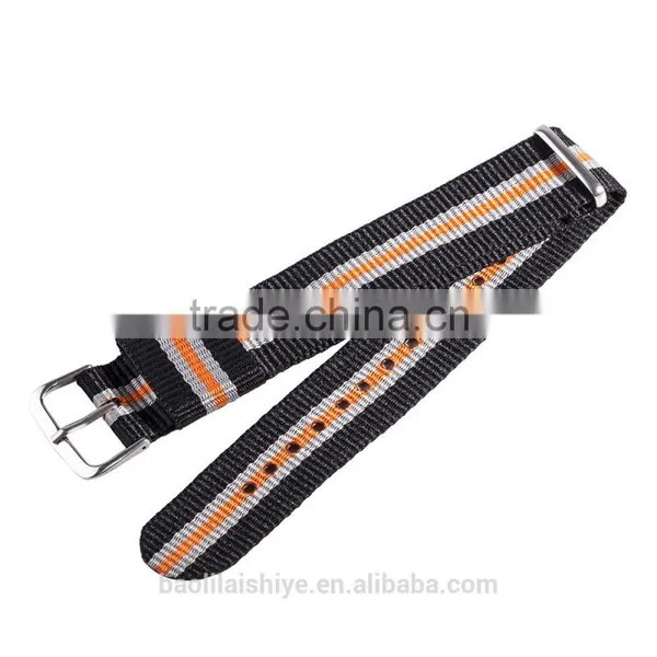 2016 NEW Custom Fashion 16 18 20 22 24 26mm Printed Nato Nylon Watch Strap With Colorful Plastic Hardware photo-4
