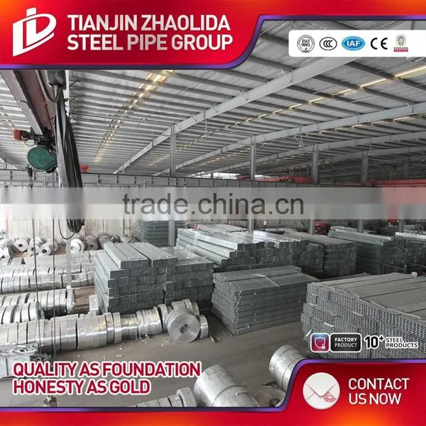 Q195 Q235 Q345 Material Welded Square Galvanized Steel Pipe for Construction Use photo-6